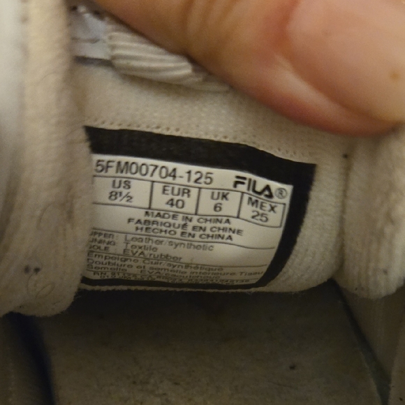 Fila White Platform Sneakers with Retro Design - Picture 5 of 9